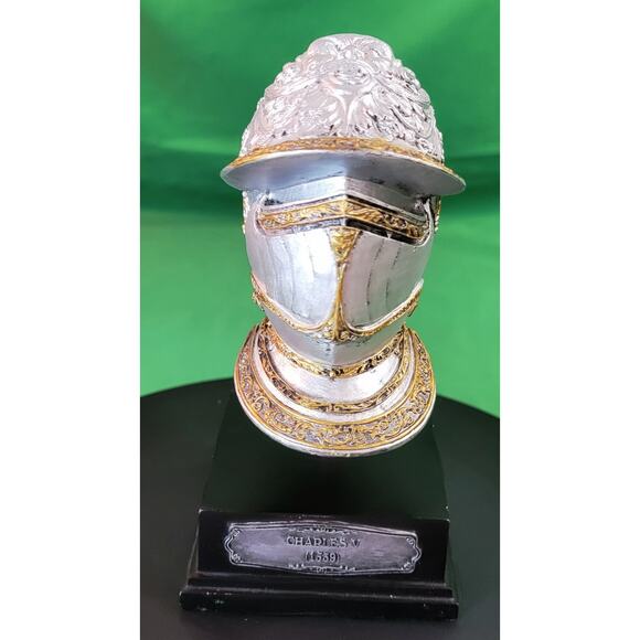 Beautiful Unique 2005 Veronese Charles V 1539 Bust Warrior Armor Helmet Silver - Picture 1 of 16